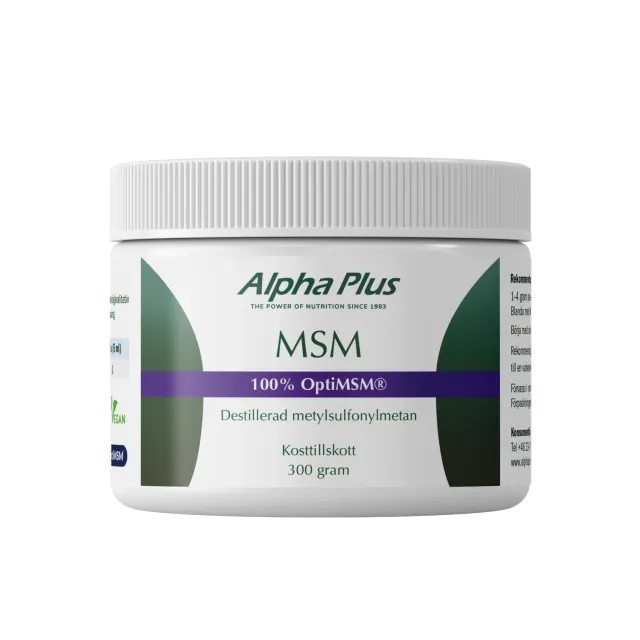 A+ Multivitamin MSM OptiMSM pulver 300 g rent