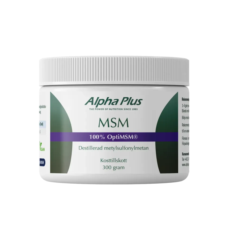 A+ Multivitamin MSM OptiMSM pulver 300 g rent