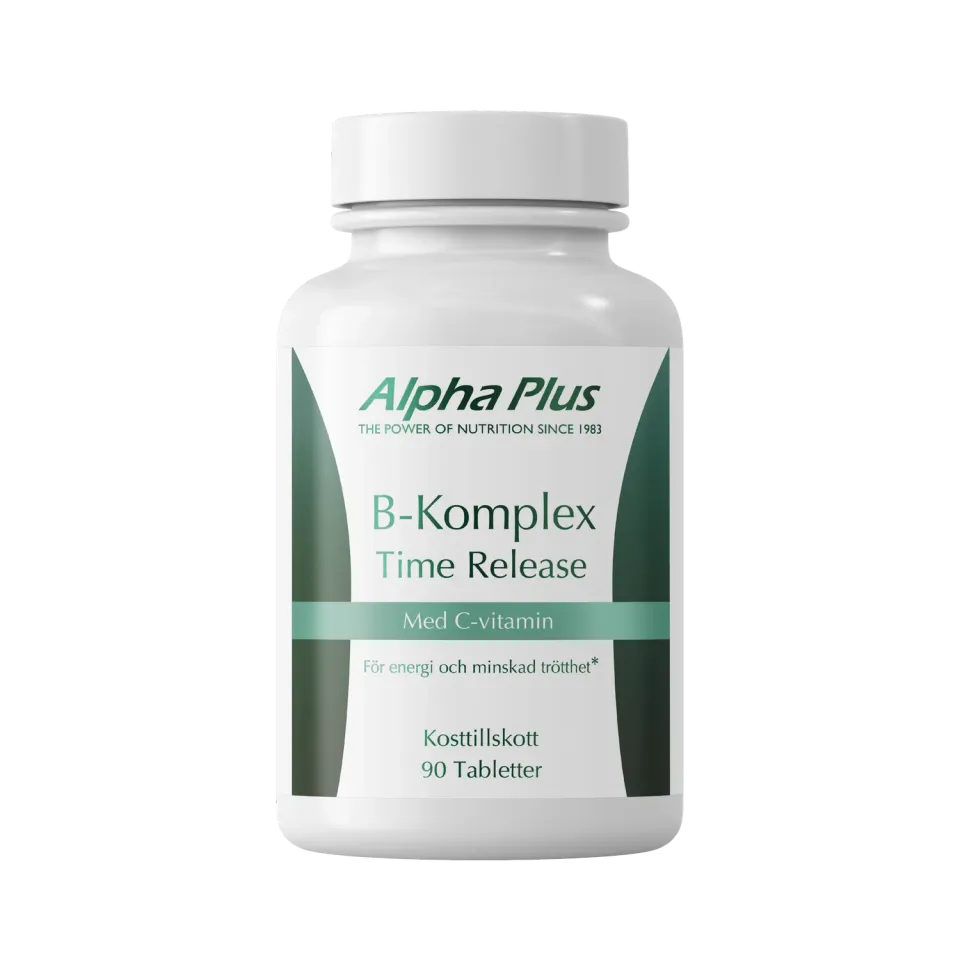 Alpha Plus B-komplex Time Release tabletter 90 stk