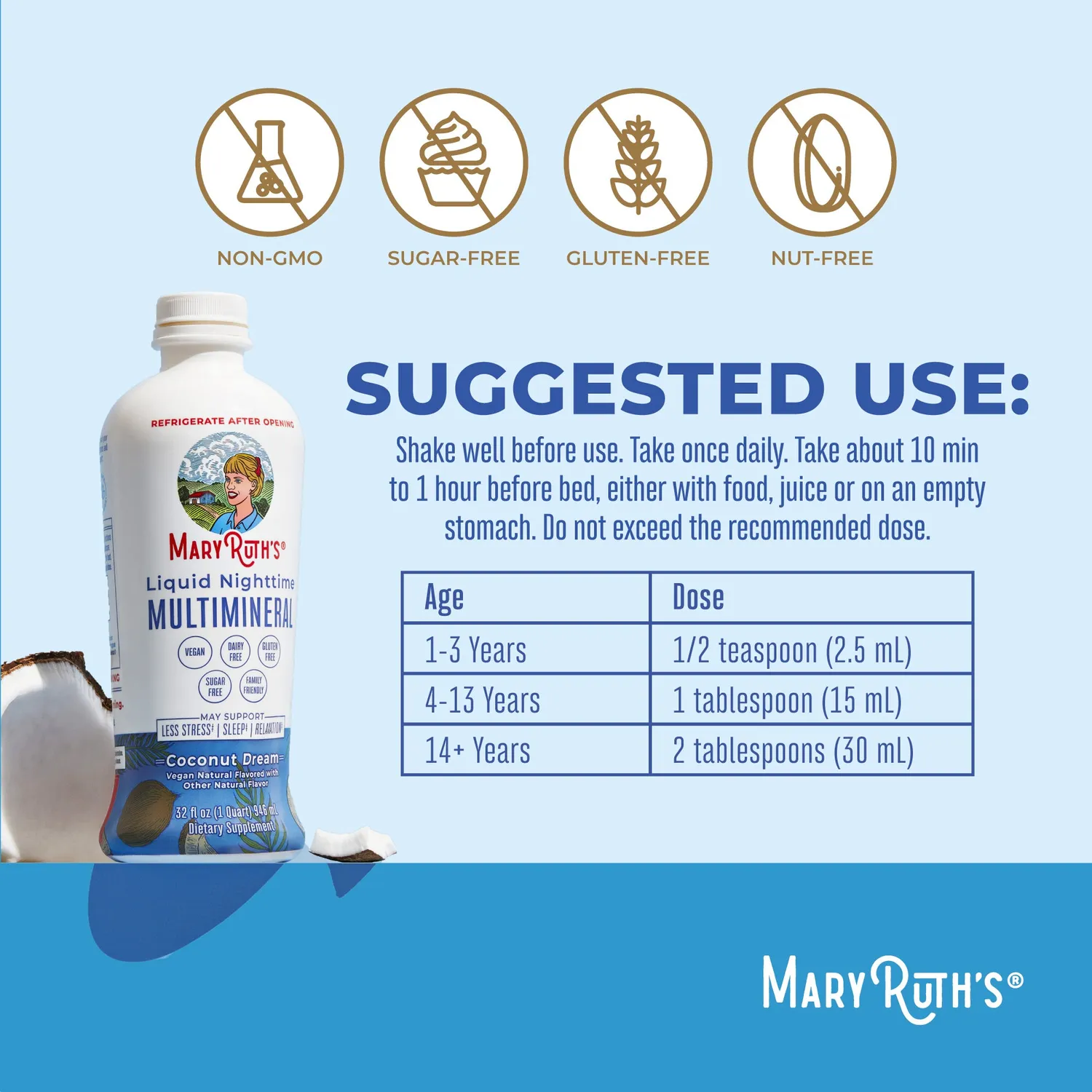 MaryRuth's AM & PM Routine flytende morgen- og kveldsvitamin pakke