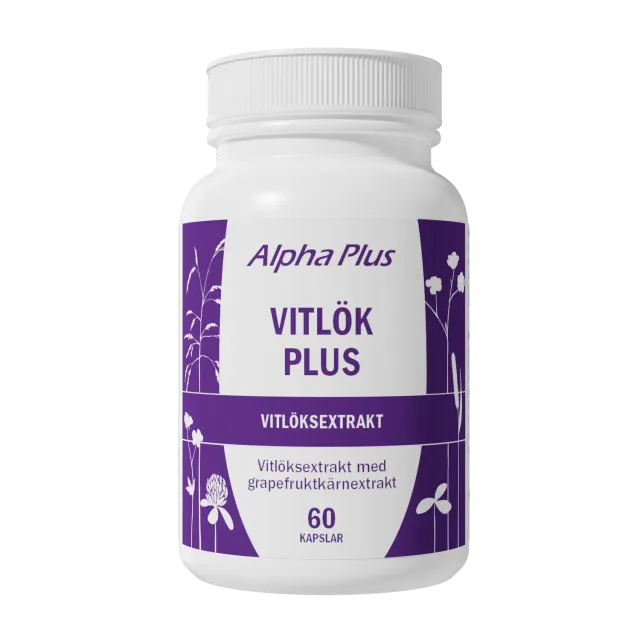 A+ Vitløk Plus hvitløkskapsler 60 stk med allicin
