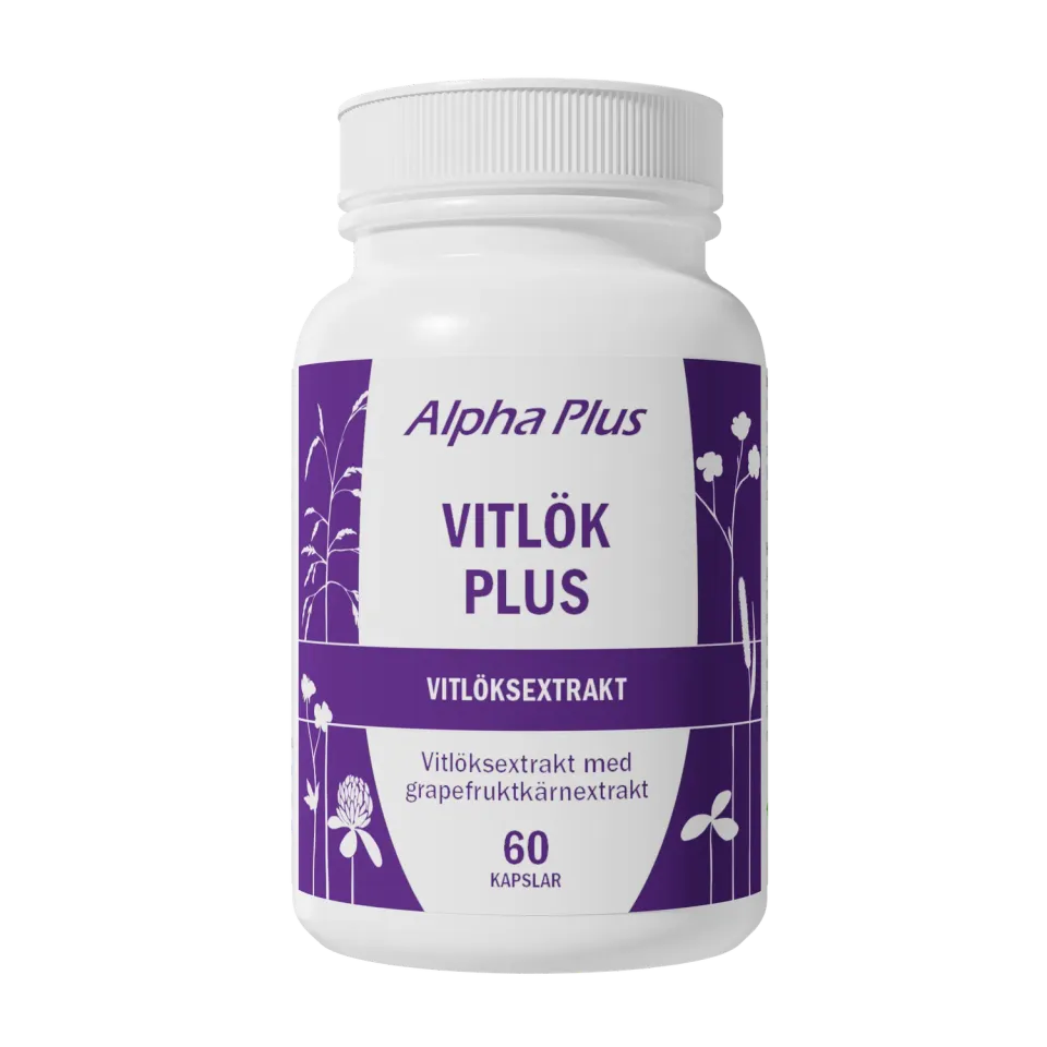 A+ Vitløk Plus hvitløkskapsler 60 stk med allicin