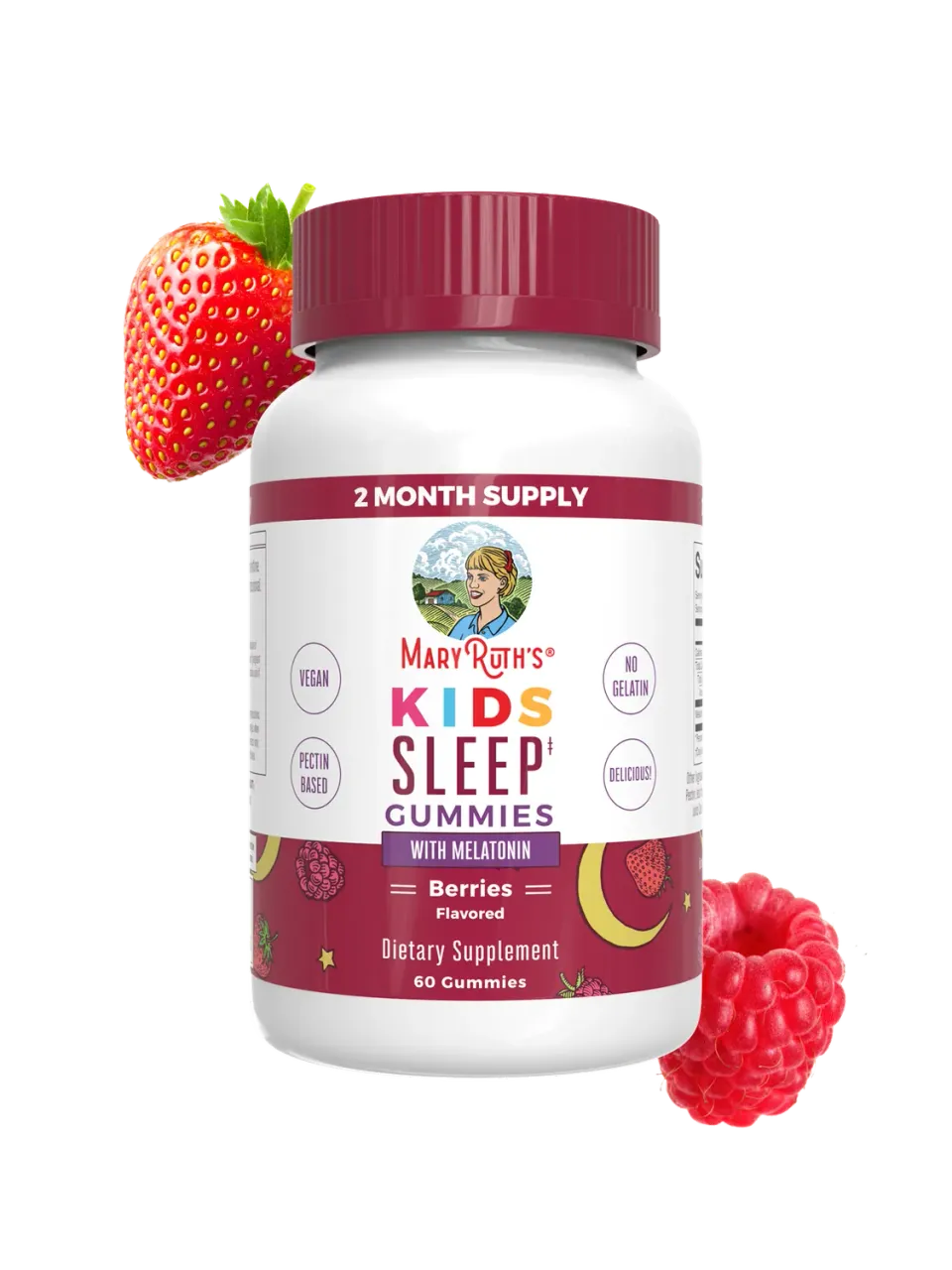 MaryRuth's Kids Sleep Gummies melatonin bær 60 stk