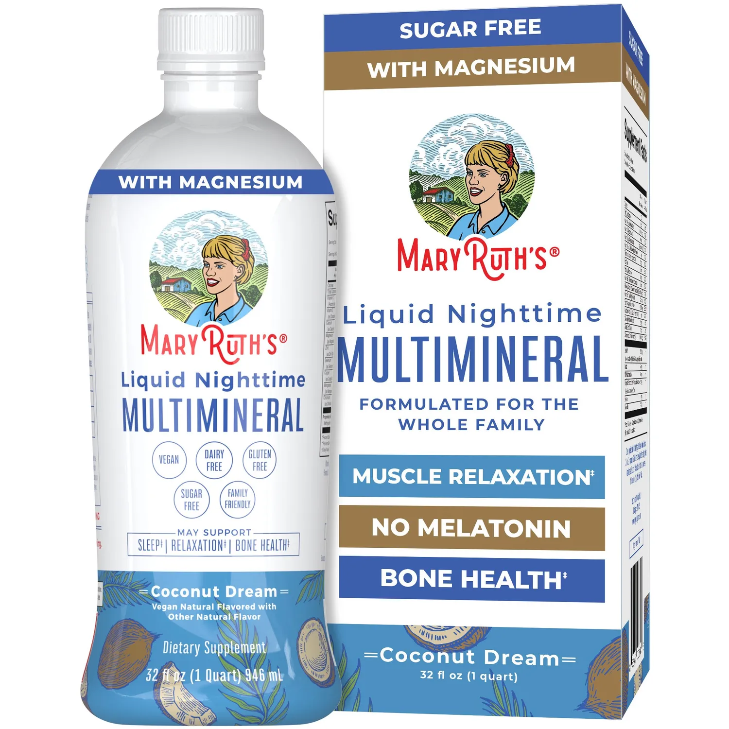 MaryRuth's AM & PM Routine flytende morgen- og kveldsvitamin pakke