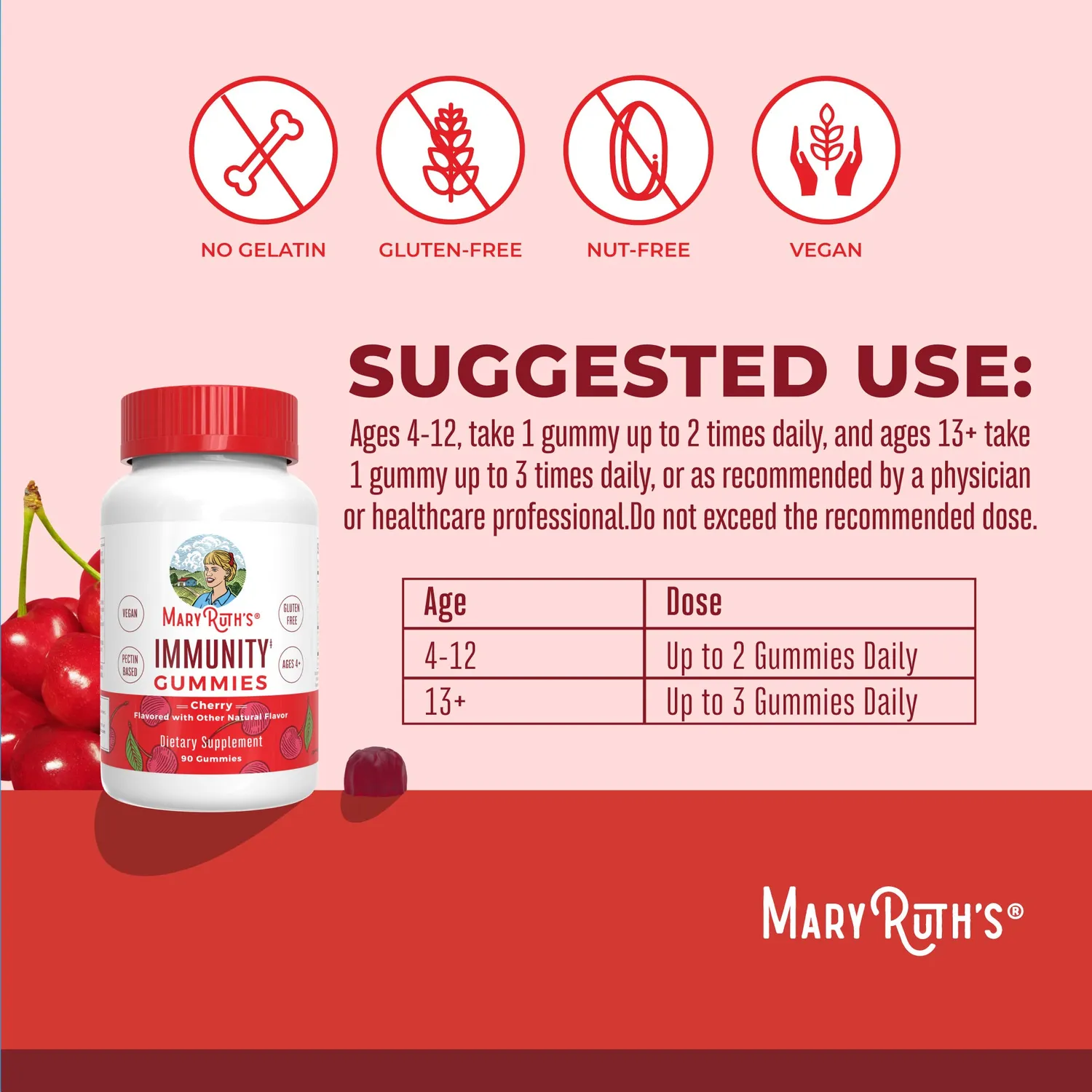 MaryRuth's Immunity gummies med C-vitamin og sink