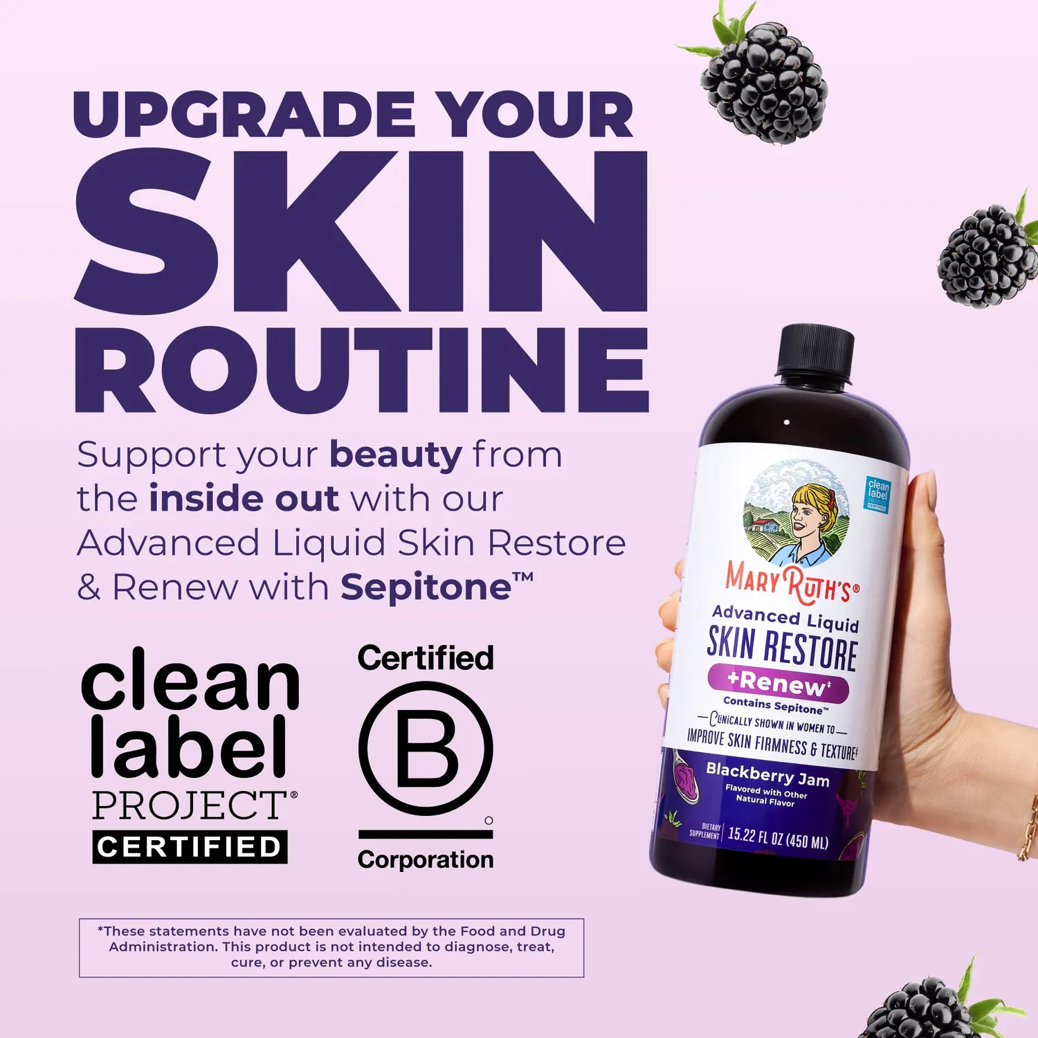 MaryRuth's Advanced Liquid Skin Restore flytende bjørnebær