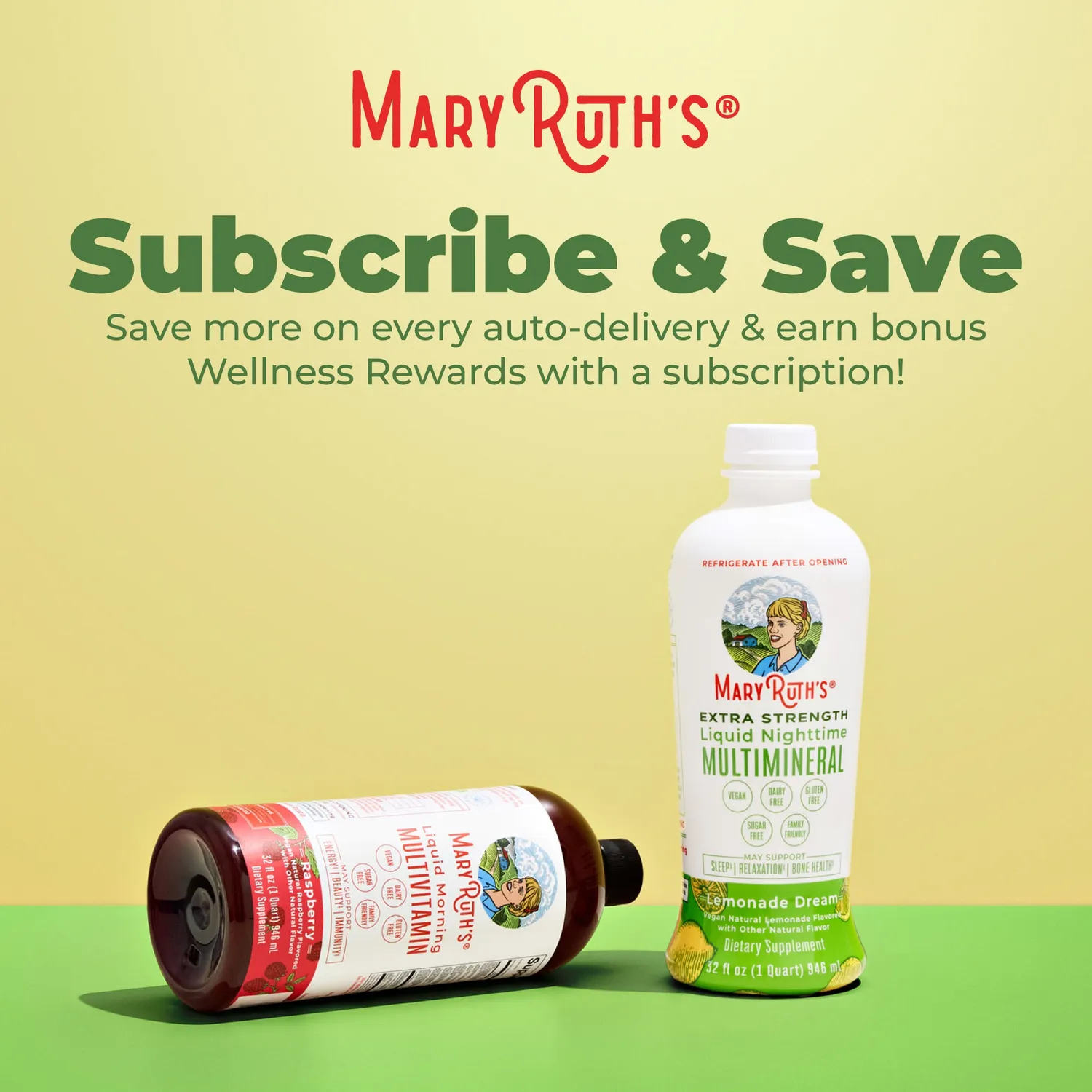 MaryRuth's Nighttime Multimineral flytende ekstra sterk