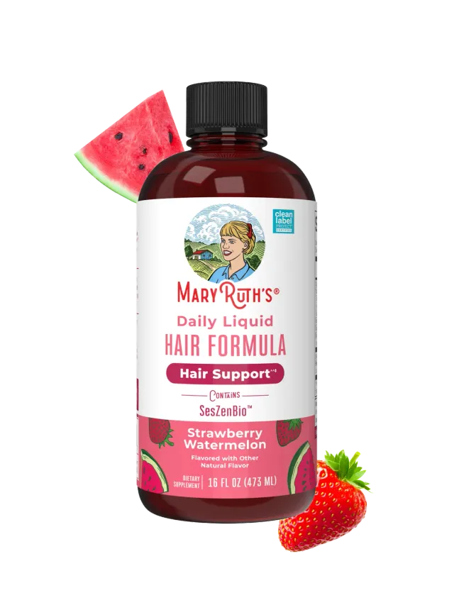 MaryRuth's Daily Hair flytende hårvitamin jordbær
