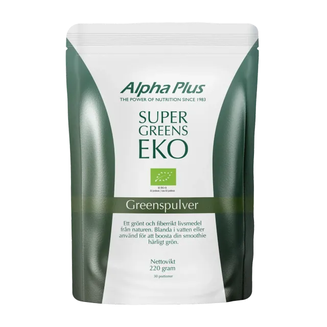 A+ Multivitamin Super Greens EKO pulver 220 g økologisk