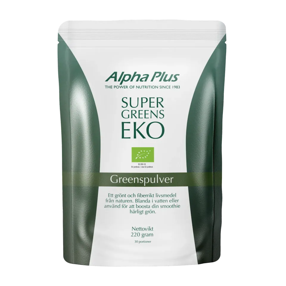 A+ Multivitamin Super Greens EKO pulver 220 g økologisk