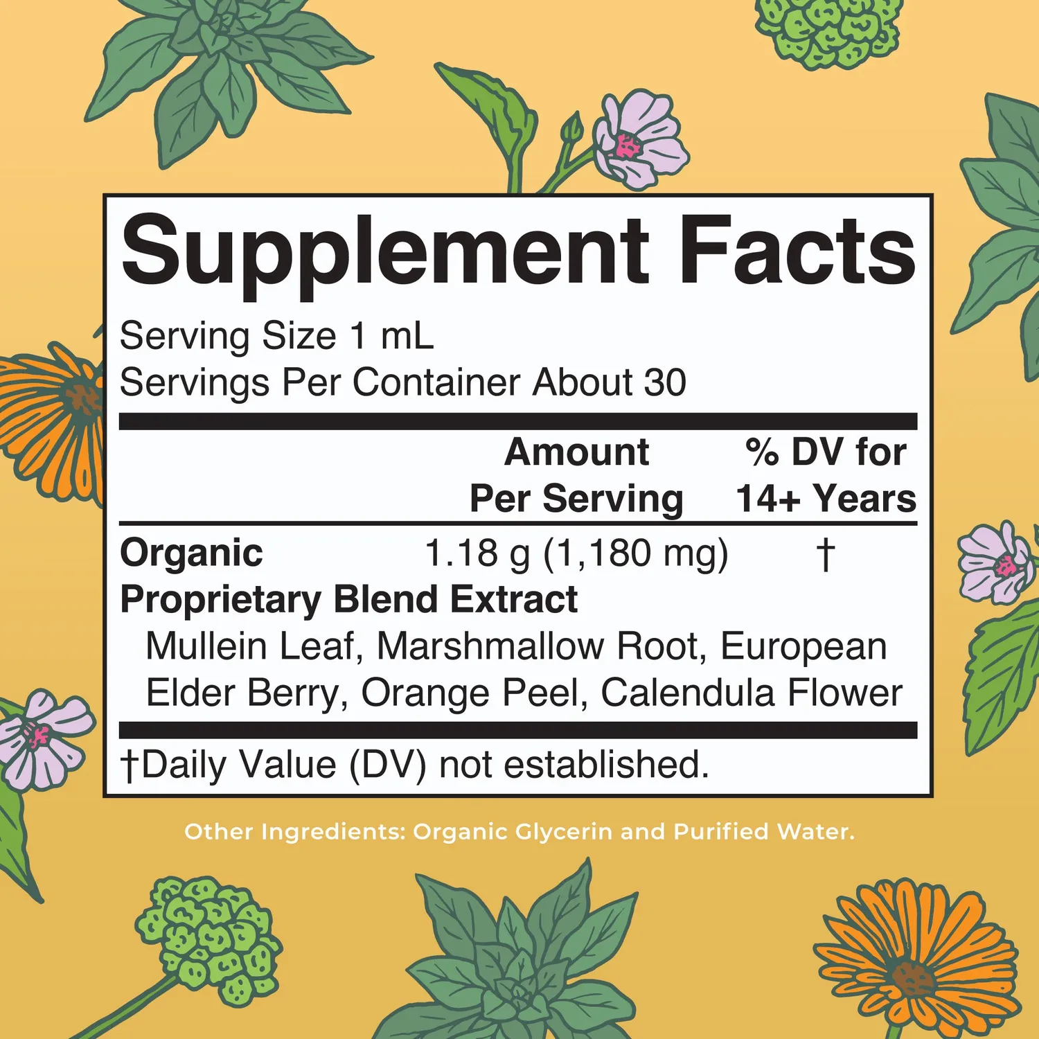 MaryRuth's Organic Respiratory Health Herbal Blend dråper 30 doser