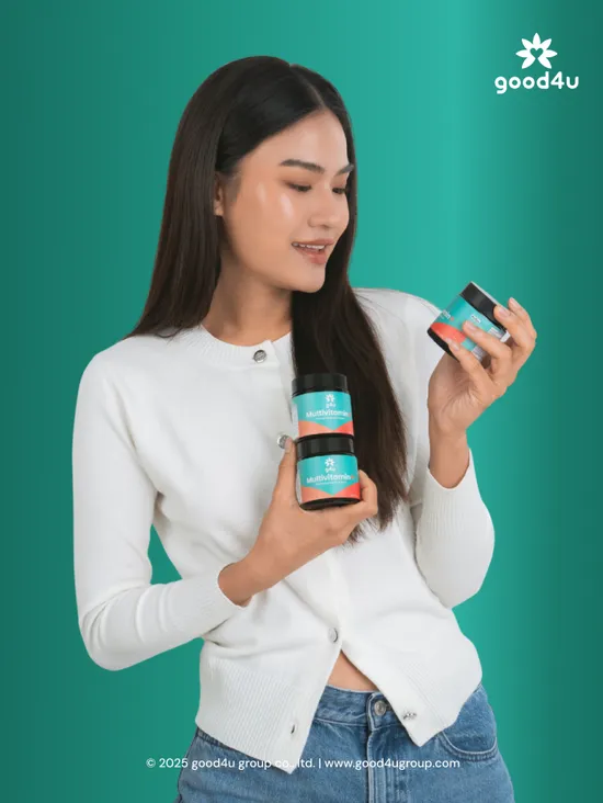 Good4 g4u Multivitamin+ daglig kosttilskudd komplett innhold