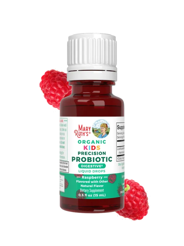 MaryRuth's Kids Probiotic dråper bringebær LGG 4-13 år