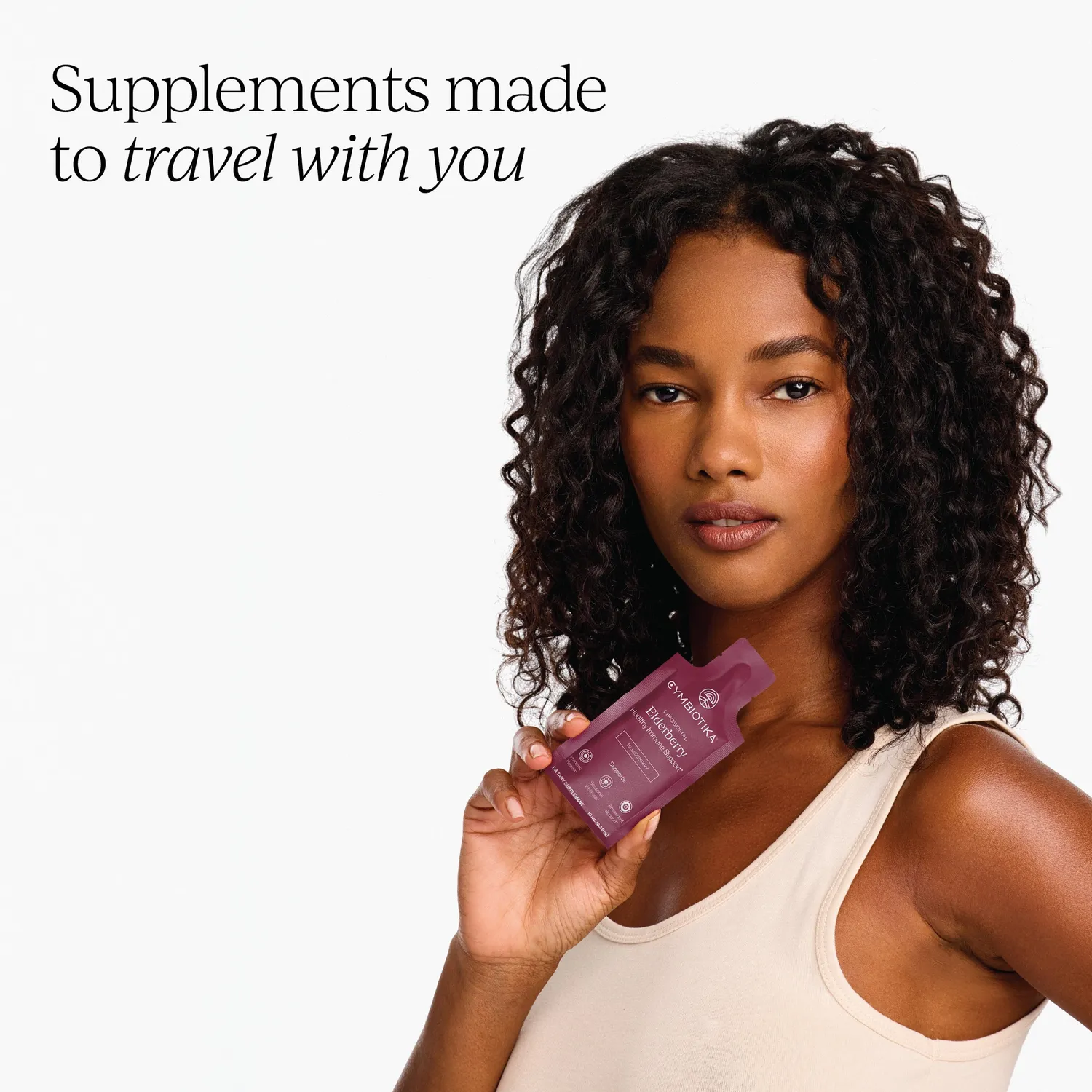 Cymbiotika Liposomal Elderberry kosttilskudd 26 poser immun