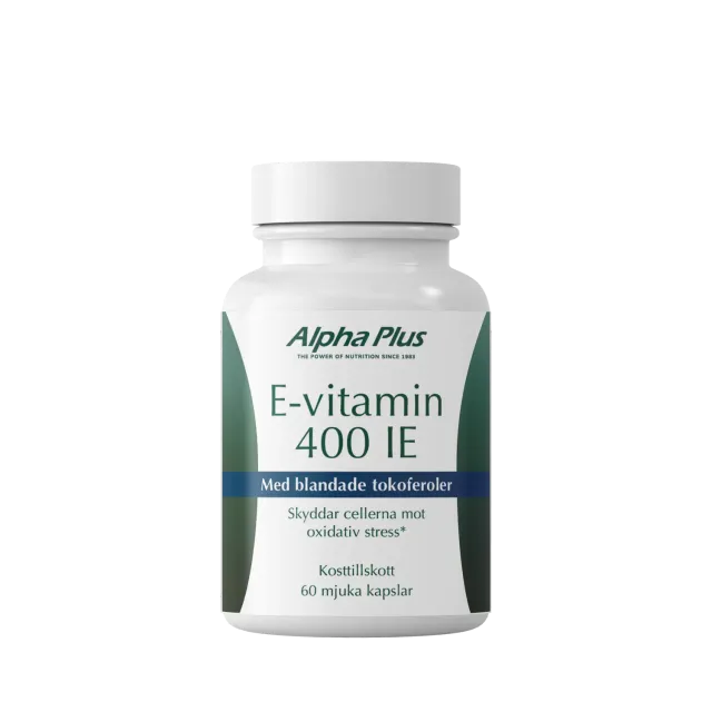A+ Multivitamin E-vitamin 400 IE kapsler 60 stk blandede tokoferoler
