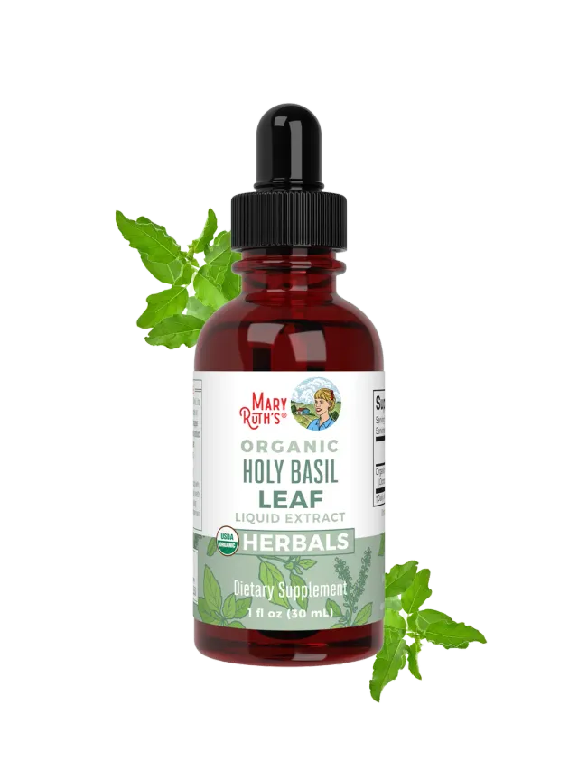 MaryRuth's Holy Basil Leaf urtedråper 30 ml tulsi