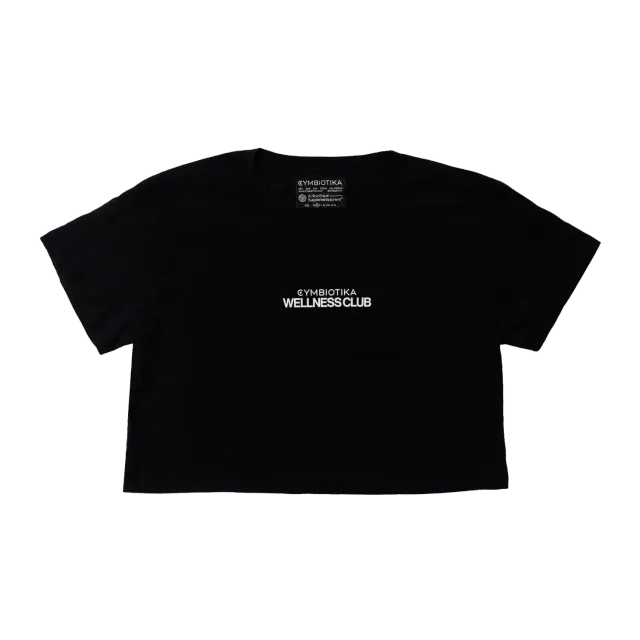 Cymbiotika Wellness Club Cropped Tee t-skjorte svart
