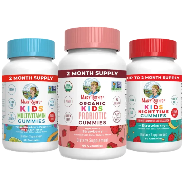 MaryRuth's Kids Triad of Health gummies 3-pakning barn