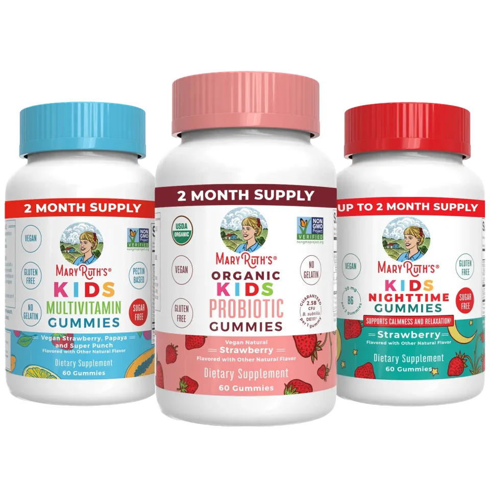 MaryRuth's Kids Triad of Health gummies 3-pakning barn