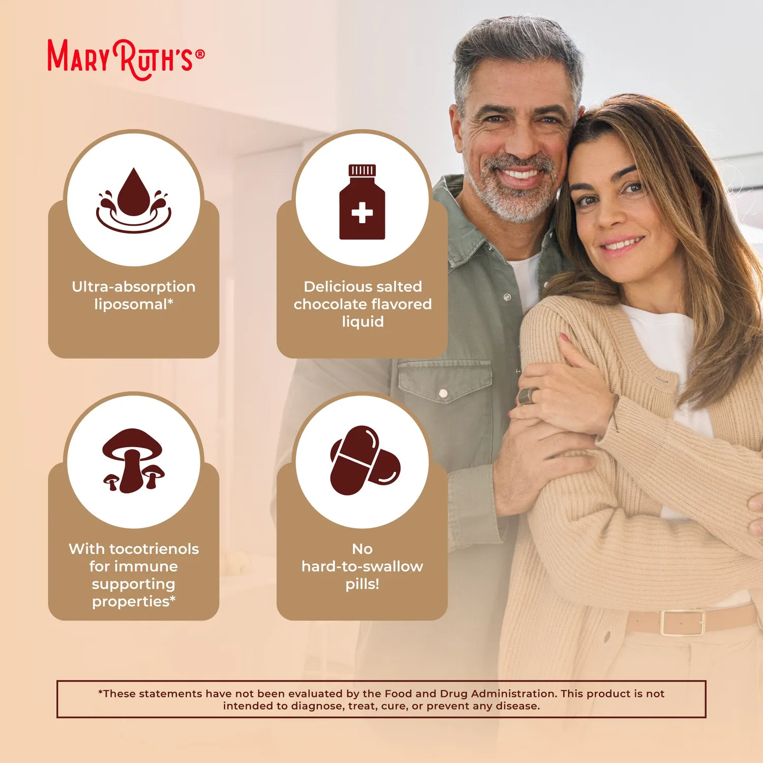 MaryRuth's Functional Mushrooms Liposomal sopp sjokolade