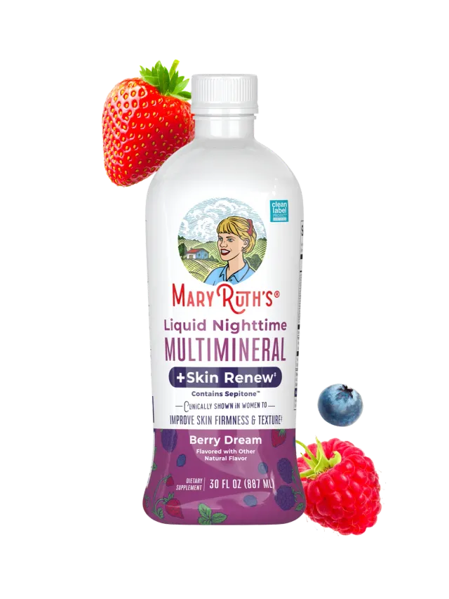 MaryRuth's Nighttime Multimineral flytende bær hud