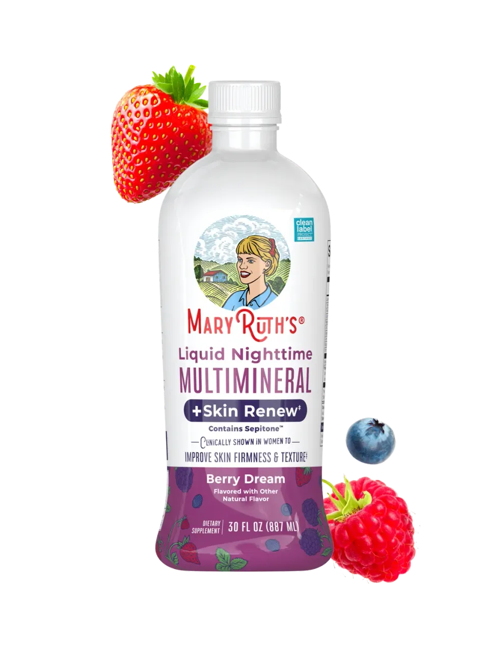 MaryRuth's Nighttime Multimineral flytende bær hud