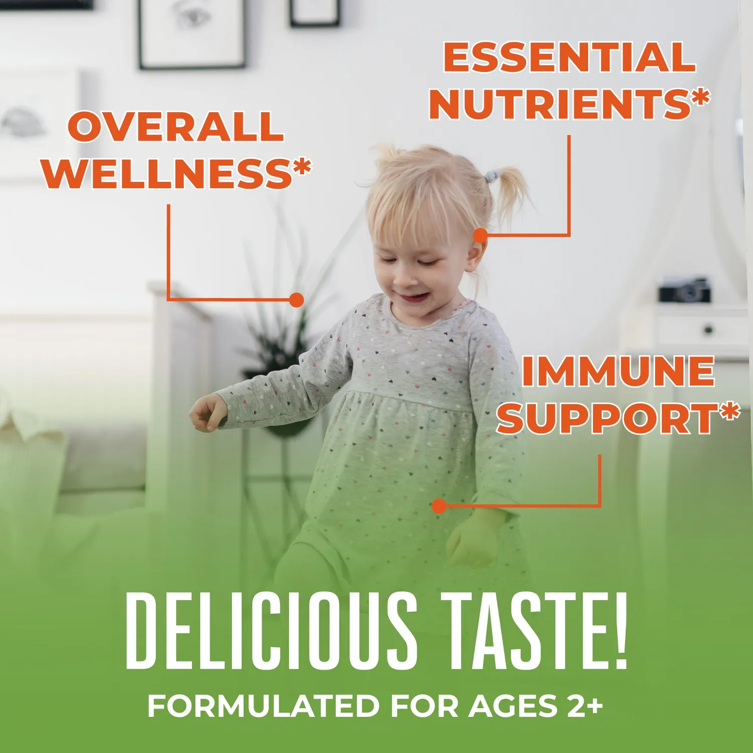 MaryRuth's Toddler Multivitamin gummies sukkerfri 1 per dag