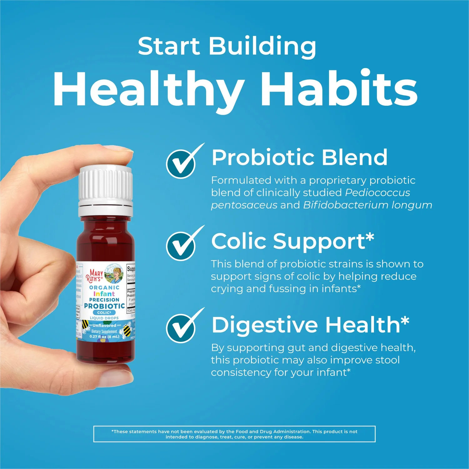 MaryRuth's Infant Precision Probiotic Colic dråper 5 dråper økologisk