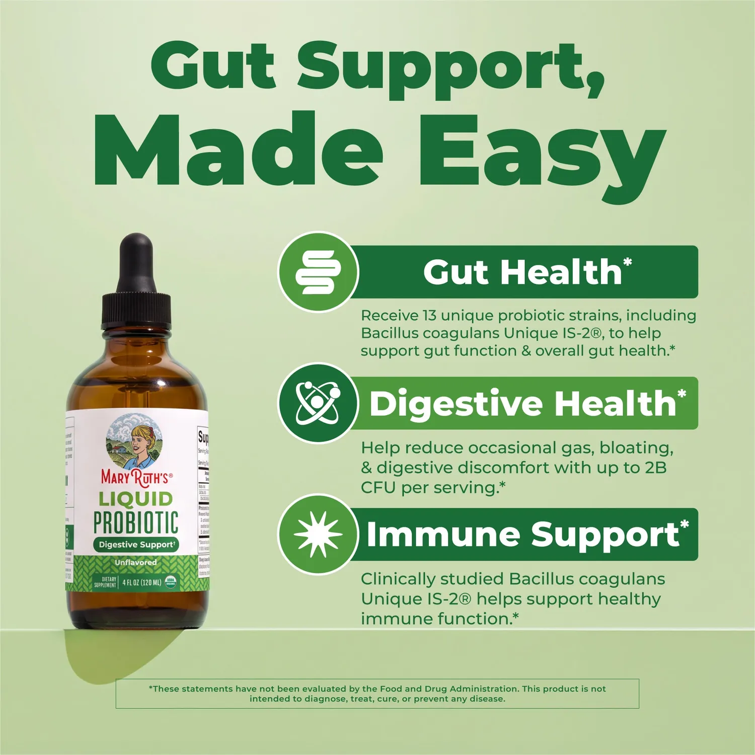 MaryRuth's Organic Liquid Probiotic dråper 13 stammer