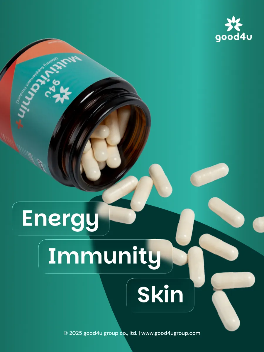 Good4 g4u Multivitamin+ kosttilskudd for immunforsvar og energi