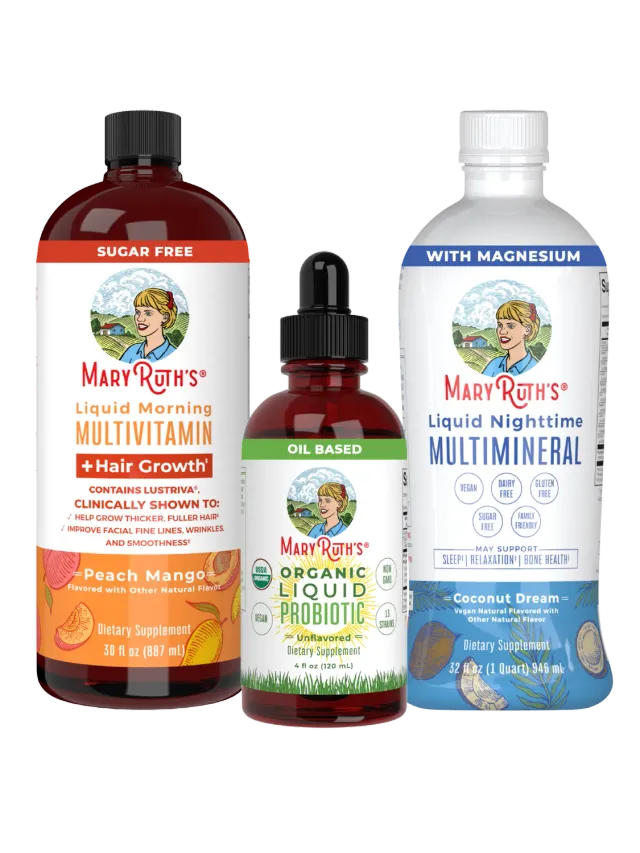 MaryRuth's Triad of Health + Hair Growth pakke flytende 3 deler