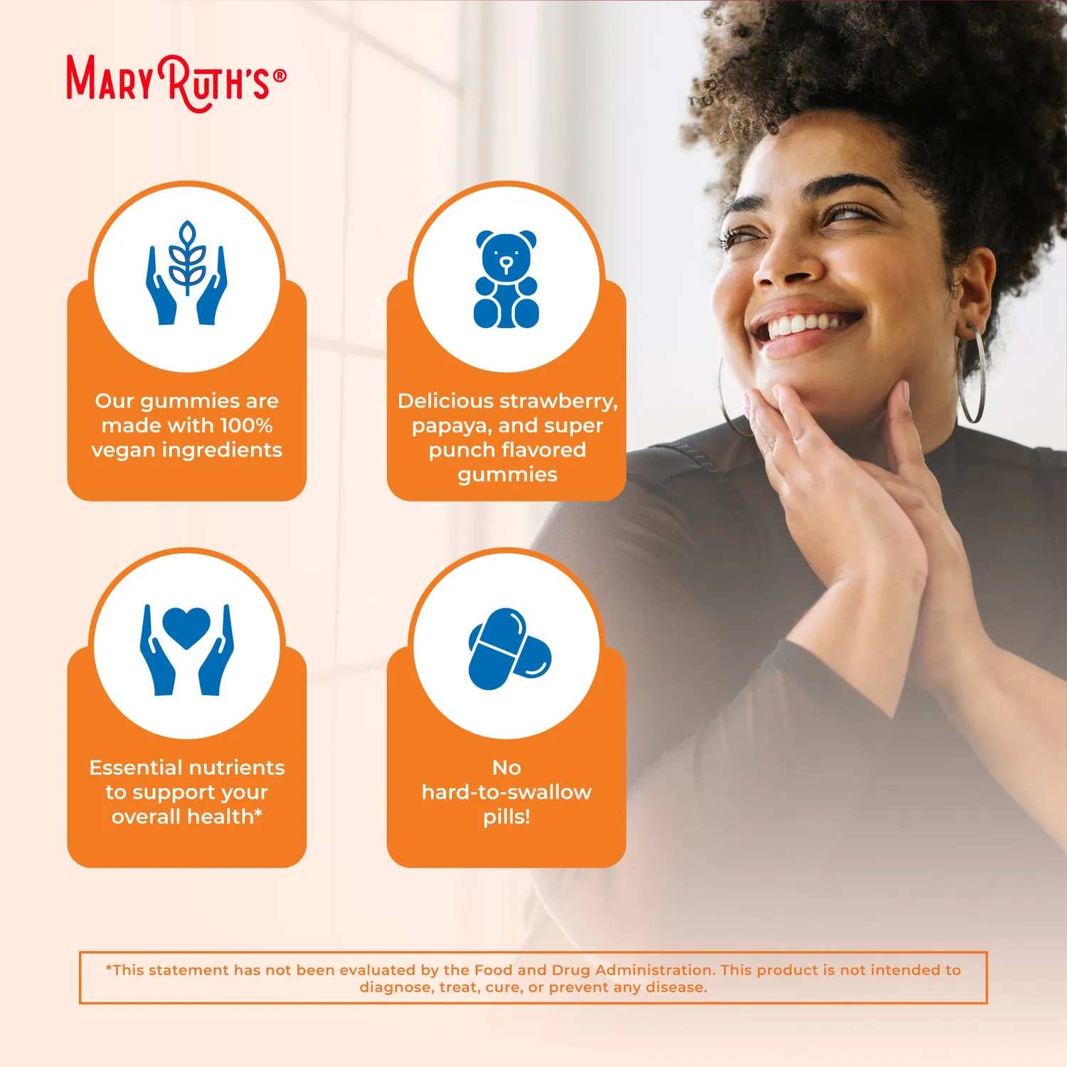 MaryRuth's Adult Multivitamin gummies voksen sukkerfri
