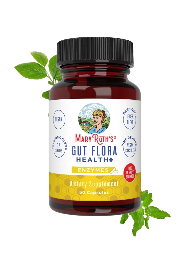 MaryRuth's Gut Flora Health+ Enzymes kapsler 60 stk prebiotika