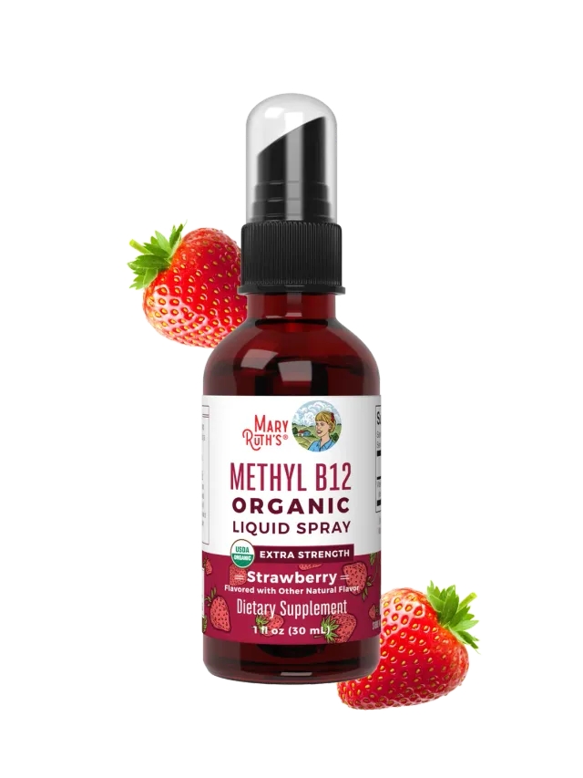 MaryRuth's Methyl B12 spray jordbær organisk