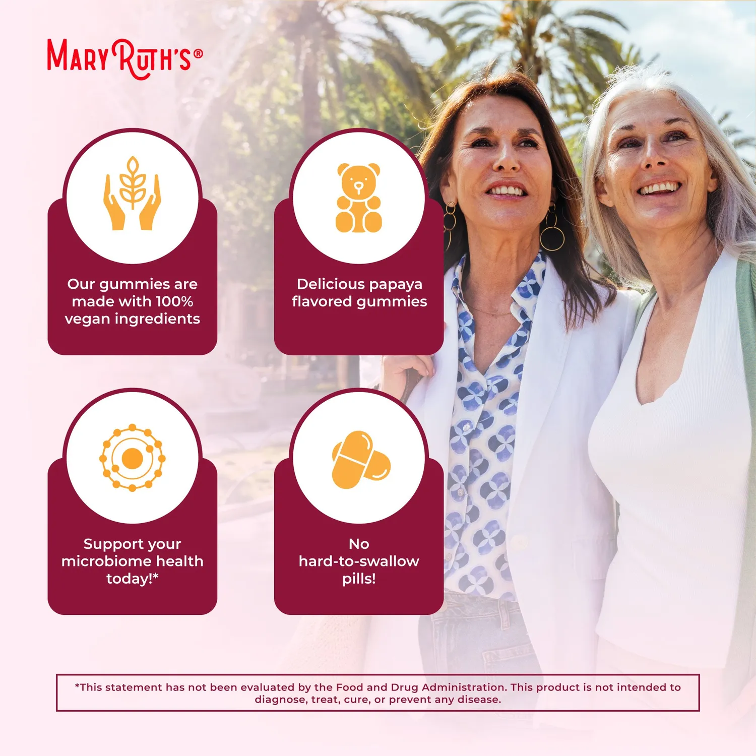MaryRuth's Fiber Gummies fibergummi 60 stk sukkerfri