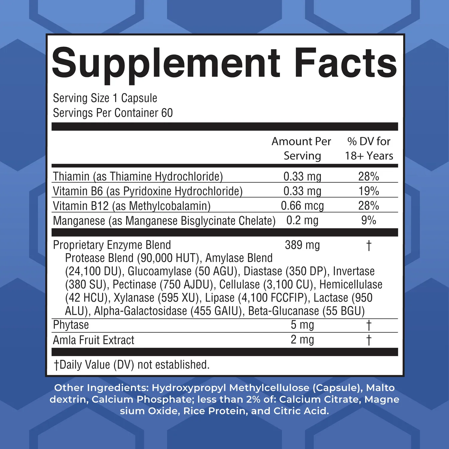 MaryRuth's Ultra Digestive Food Enzymes fordøyelsesenzym 60 kapsler