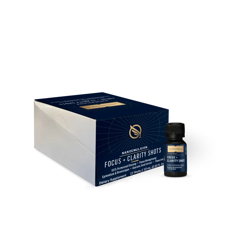 Quicksilver Scientific Focus + Clarity Shots 12x10 ml bringebær