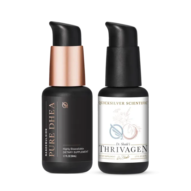 Quicksilver Scientific Pure DHEA Thrivagen Bundle hormontilskudd