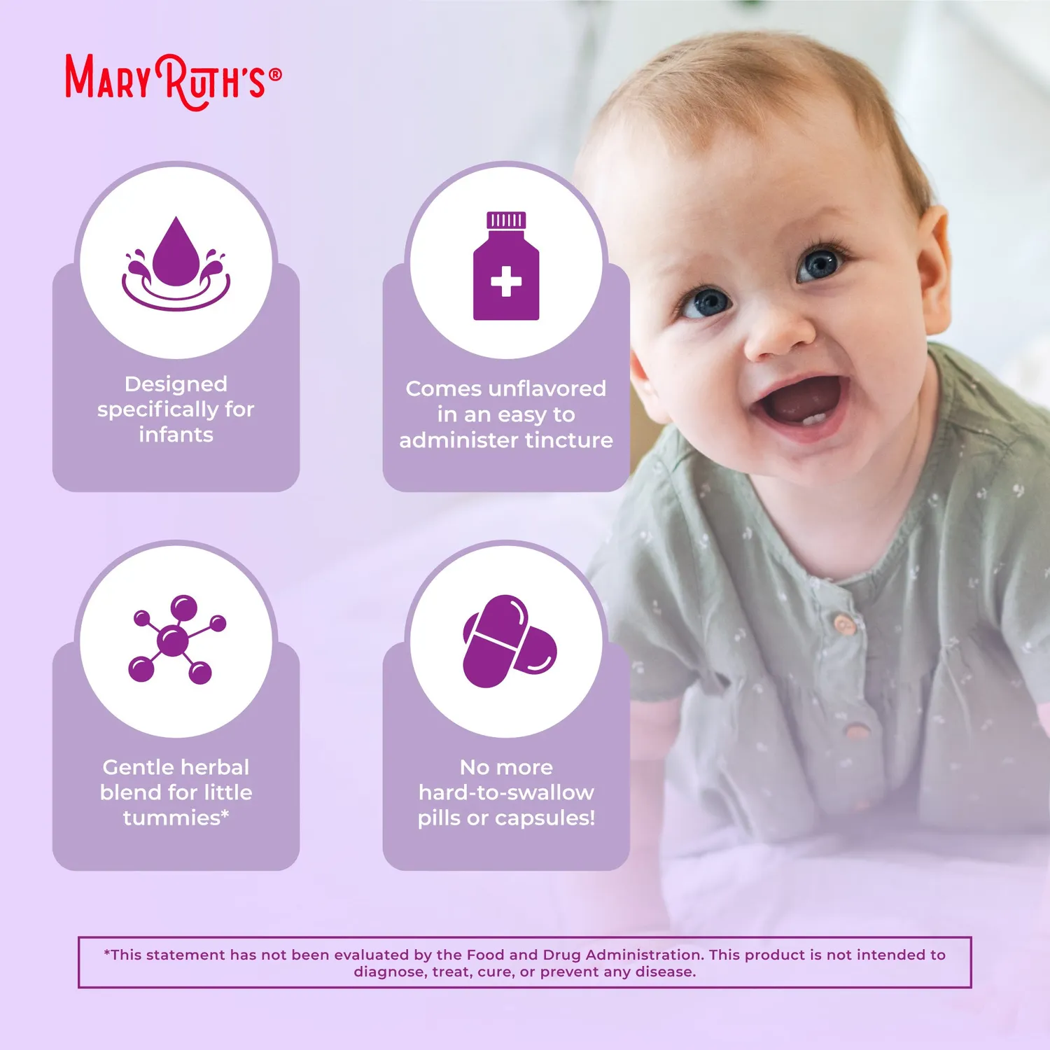 MaryRuth's Nighttime Gripe Water dråper baby natt