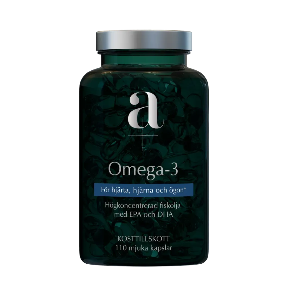 A+ Omega-3 fiskolje 110 kapsler høy EPA DHA