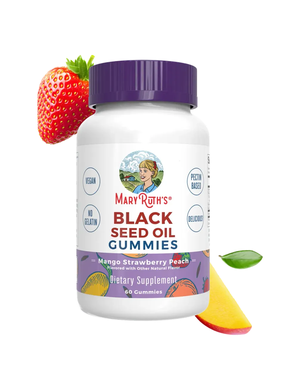 MaryRuth's Black Seed Oil gummies mango 300 mg