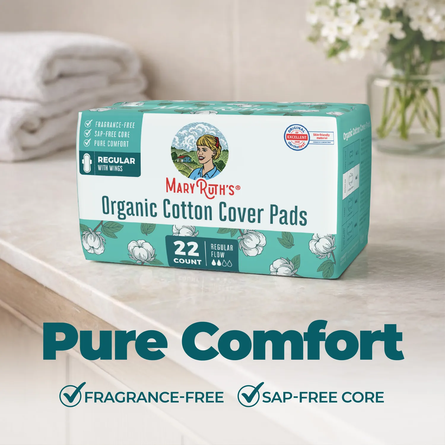 MaryRuth's Organic Cotton Cover bind regular uparfymert