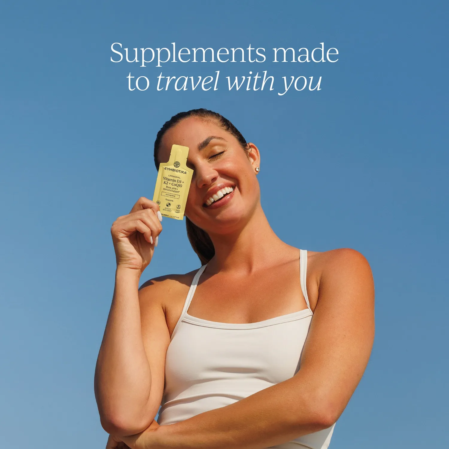Cymbiotika Liposomal Vitamin D3+K2+CoQ10 poser