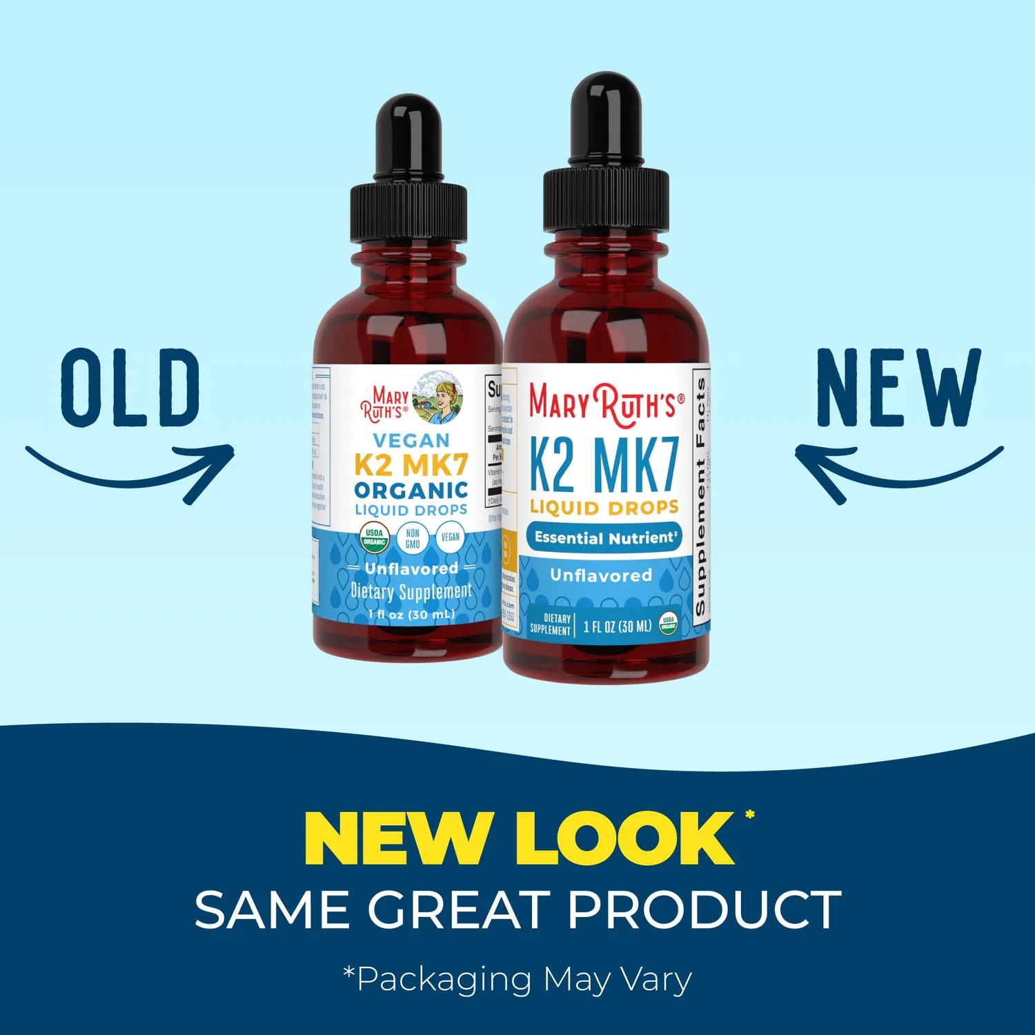 MaryRuth's K2 MK7 Organic Drops dråper smaksnøytral