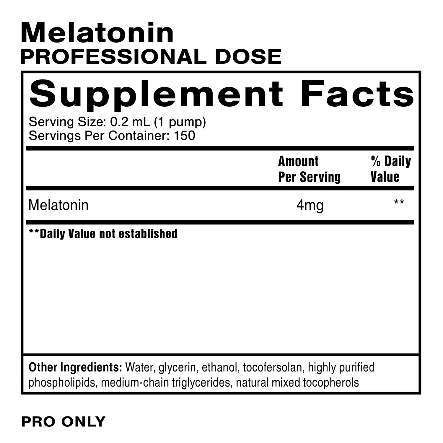 Quicksilver Scientific Melatonin Professional dråper 30 ml søvn