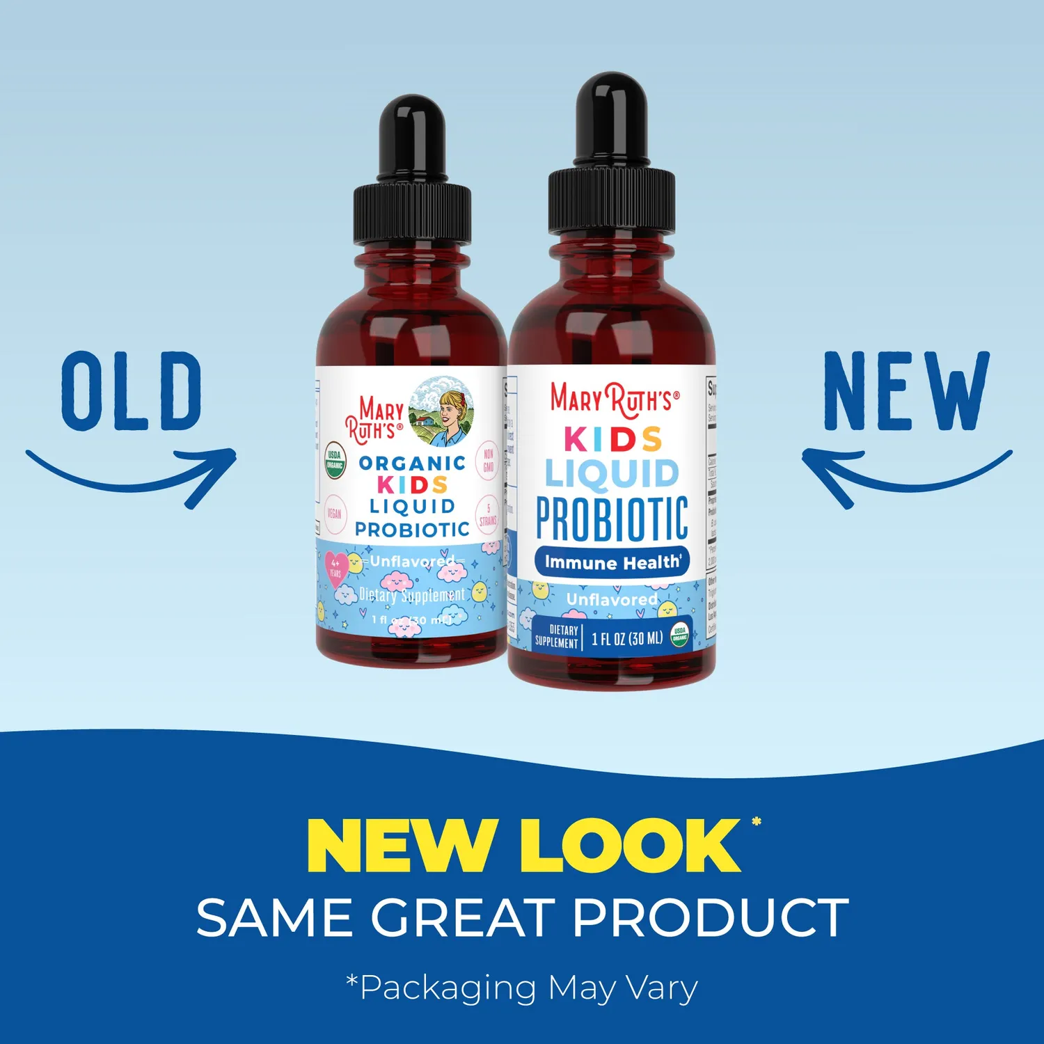 MaryRuth's Kids Probiotic probiotikadråper nøytral 2 mrd