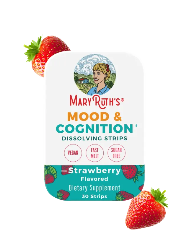 MaryRuth's Mood & Cognition strips jordbær 30 stk