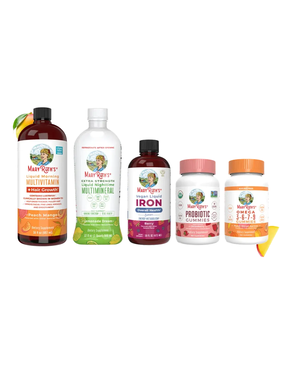MaryRuth's Essentials Starter Kit + Hair Growth startpakke 5-pakning