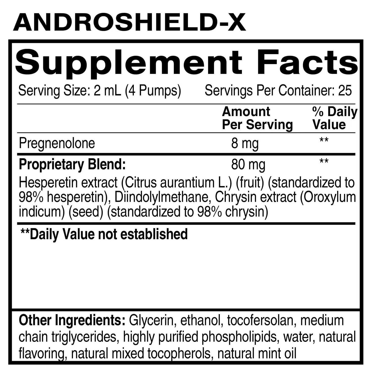Quicksilver Scientific AndroShield-X dråper 50 ml hormonbalanse