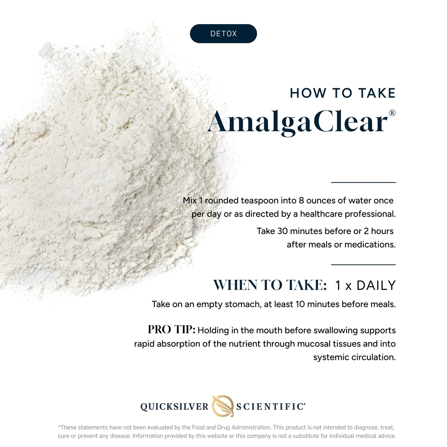 Quicksilver AmalgaClear pulver 73 g detox